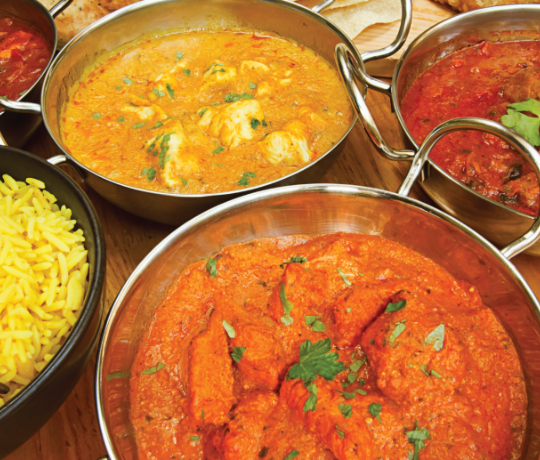 Best takeaway curry from Dilli Heart, Milton Keynes Mix of curry dishes being served